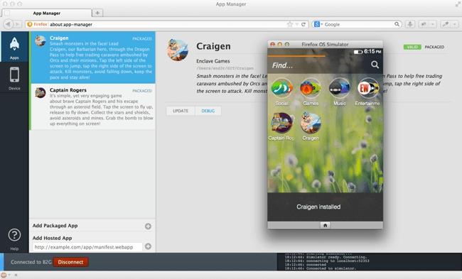 App Manager - simulator