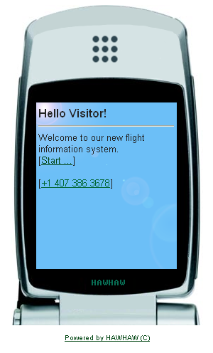 Screenshot Welcomepage